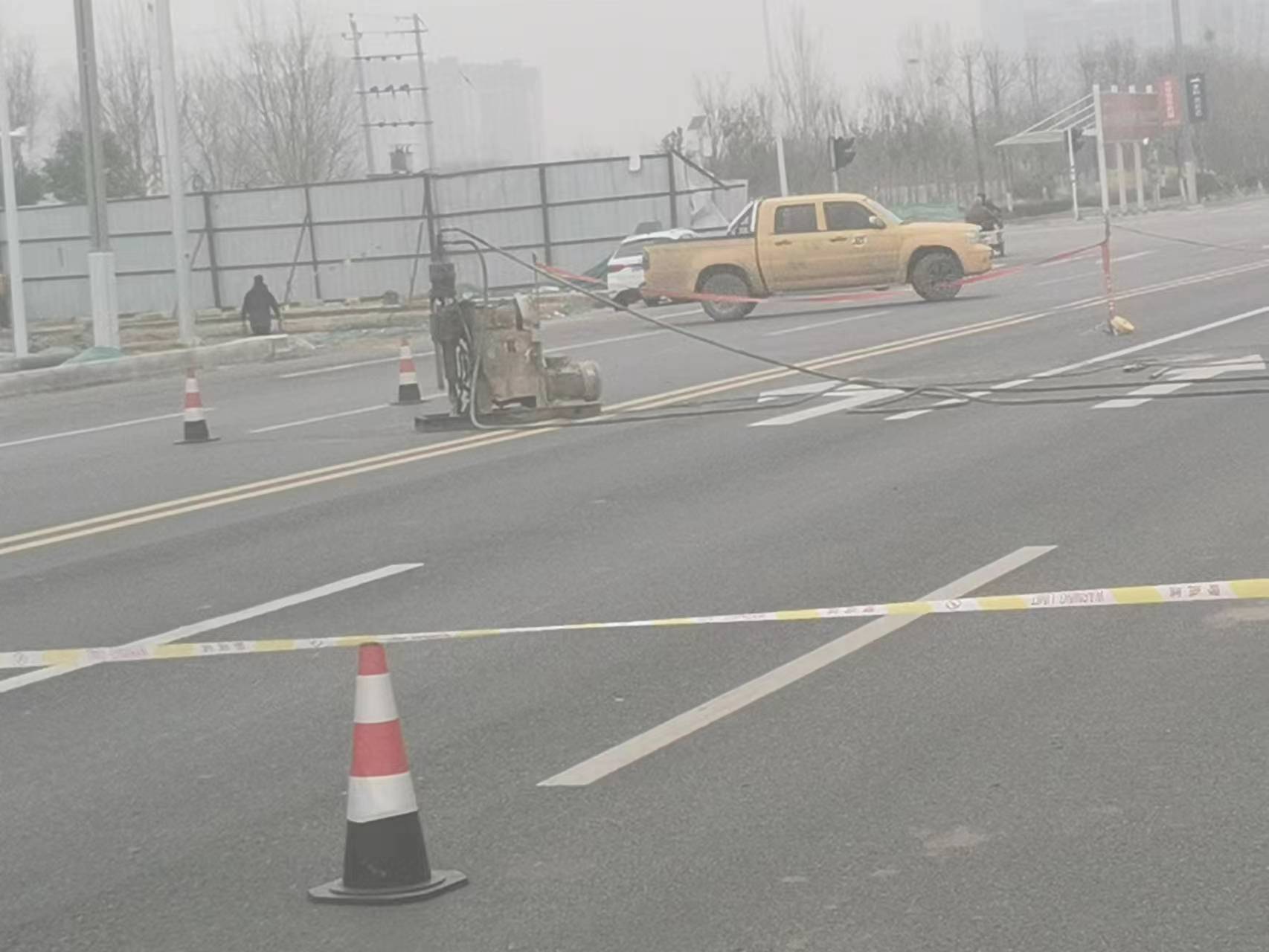 未央公路路基沉陷注浆